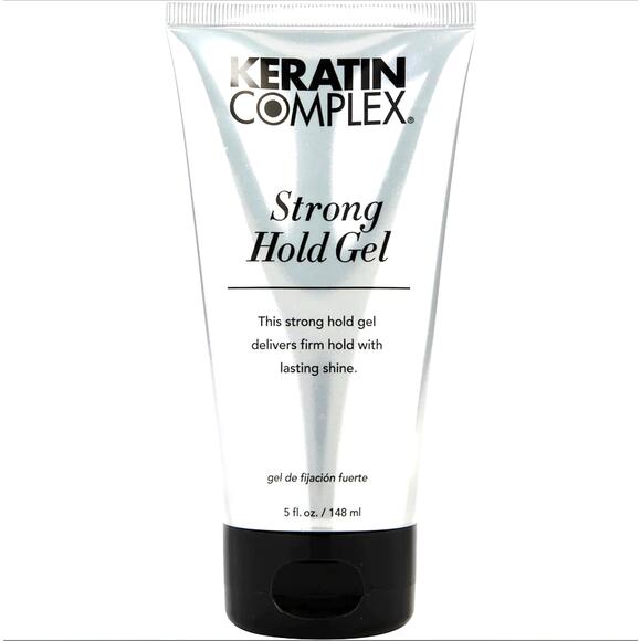 New Keratin Complex Strong Hold Hair Gel Unisex Haircare Styling 5 oz (148 ml) - Picture 1 of 4